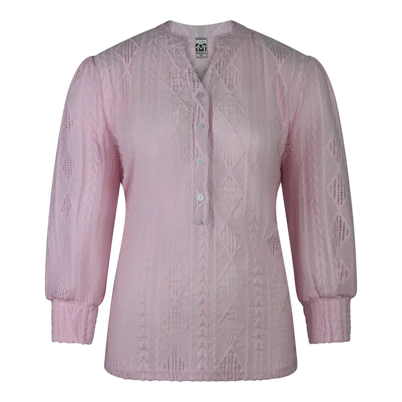 Blouse Roze Kabel Ajour