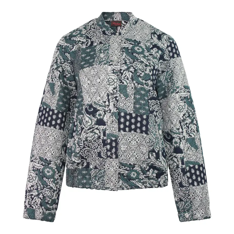Bomber Vestjasje Emerald Patchworkprint