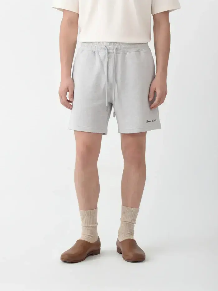 BRAMS FRUIT Shorts Distressed Script Logo Short Grey