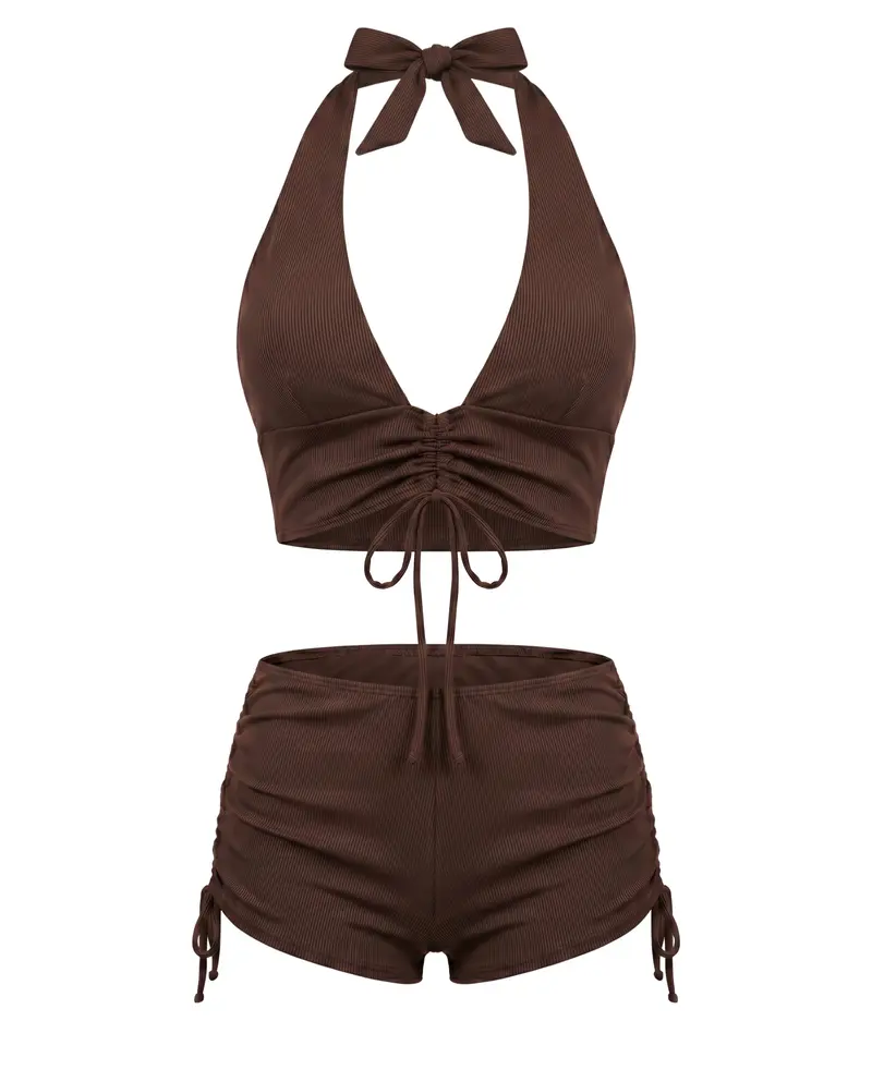 Brown Two-Piece Bikini