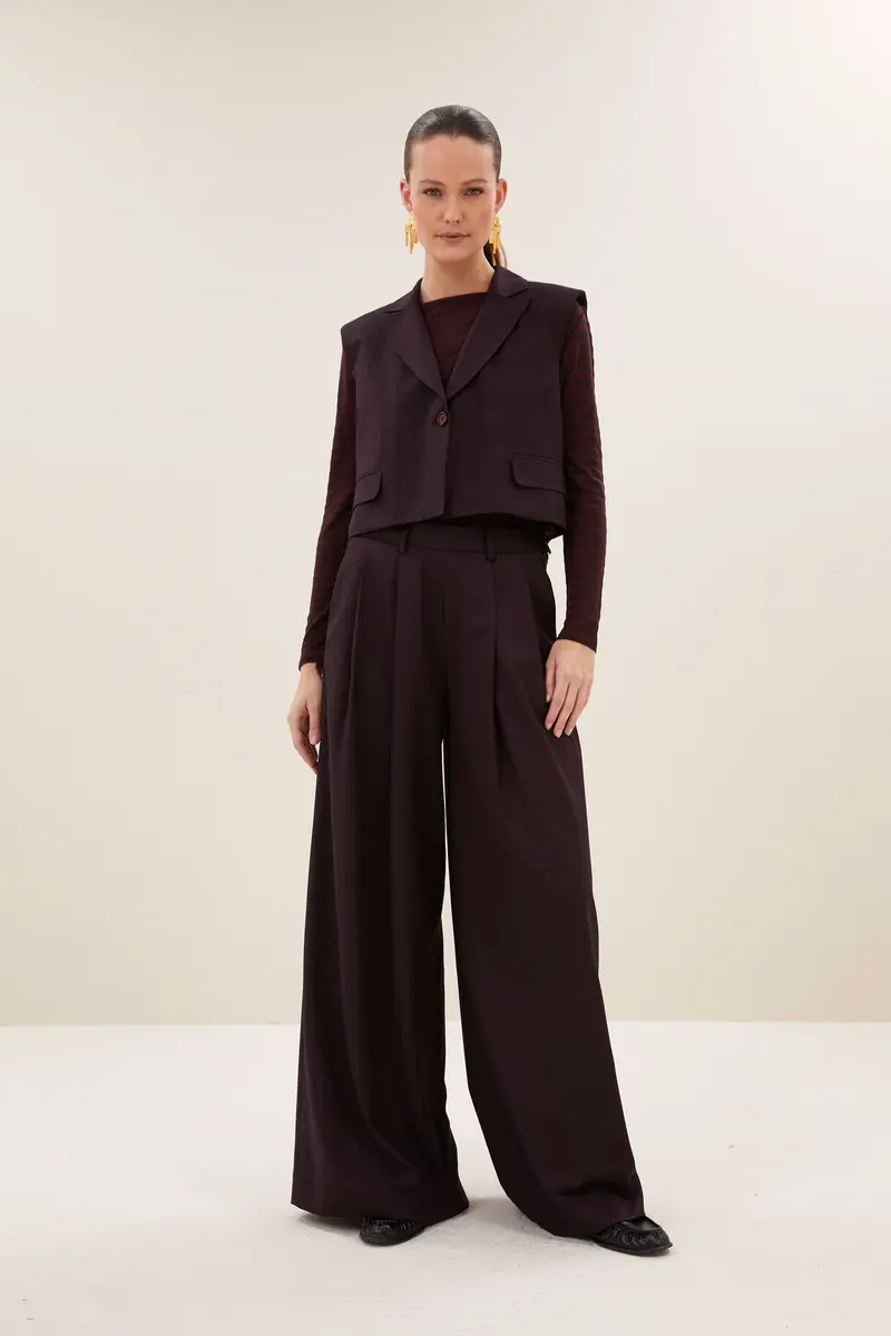 By-Bar bobi gilet dark wine