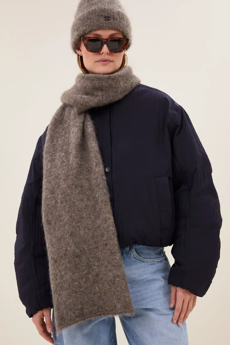 By-Bar Leah norton scarf dark biscuit