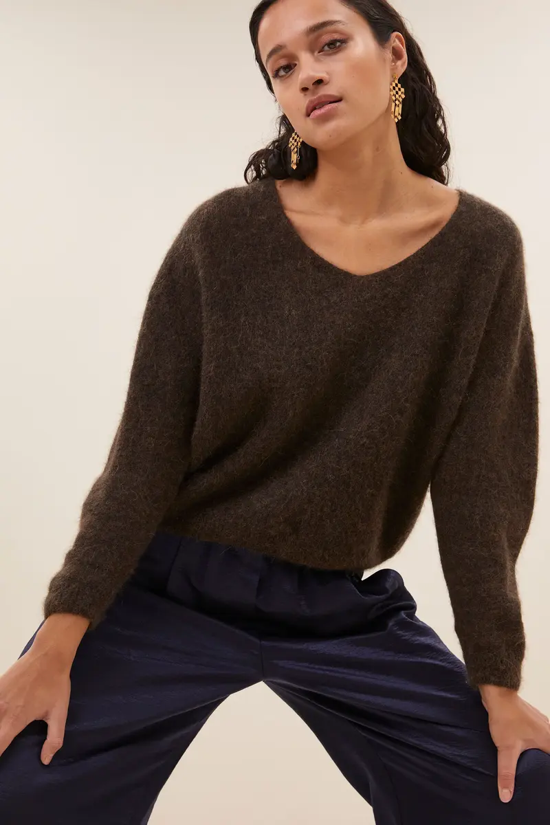 By-Bar Liv pullover cafe noir