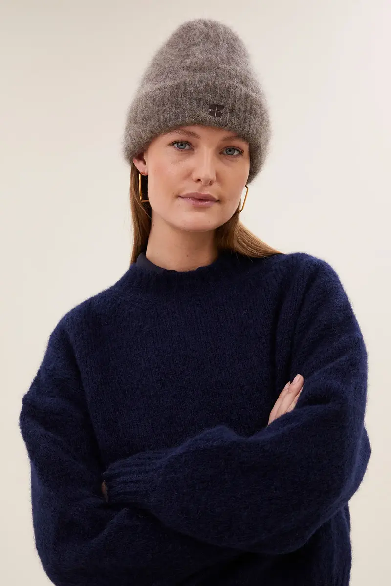 By-Bar Logo norton beanie dark biscuit