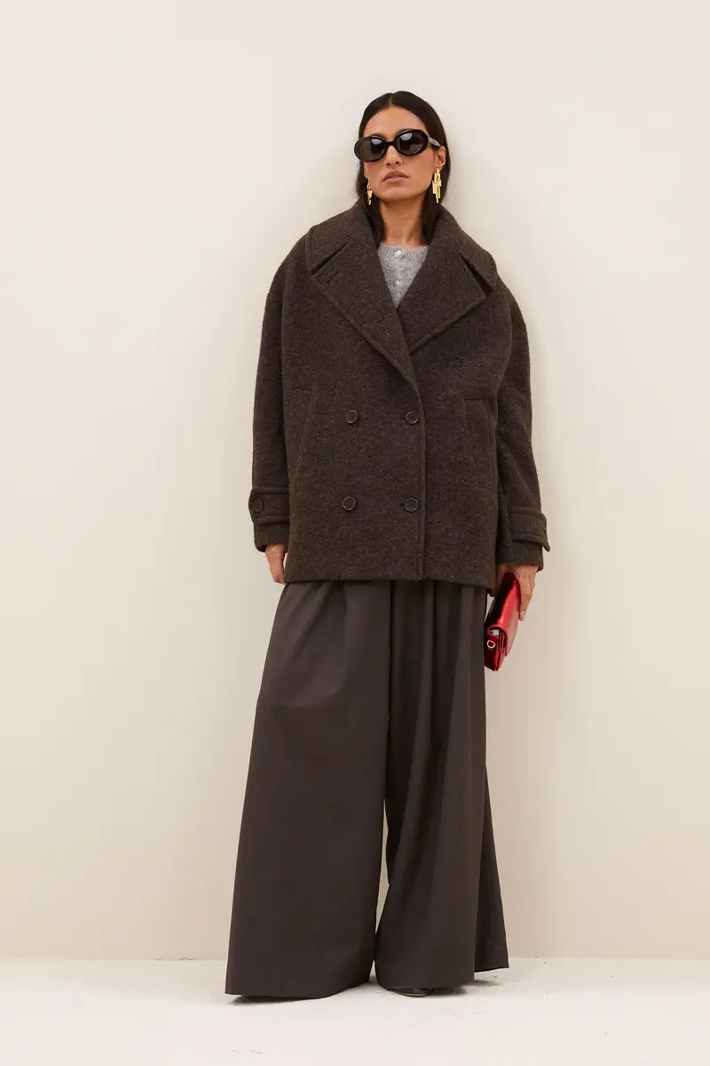 By-Bar scott melange coat brown melee