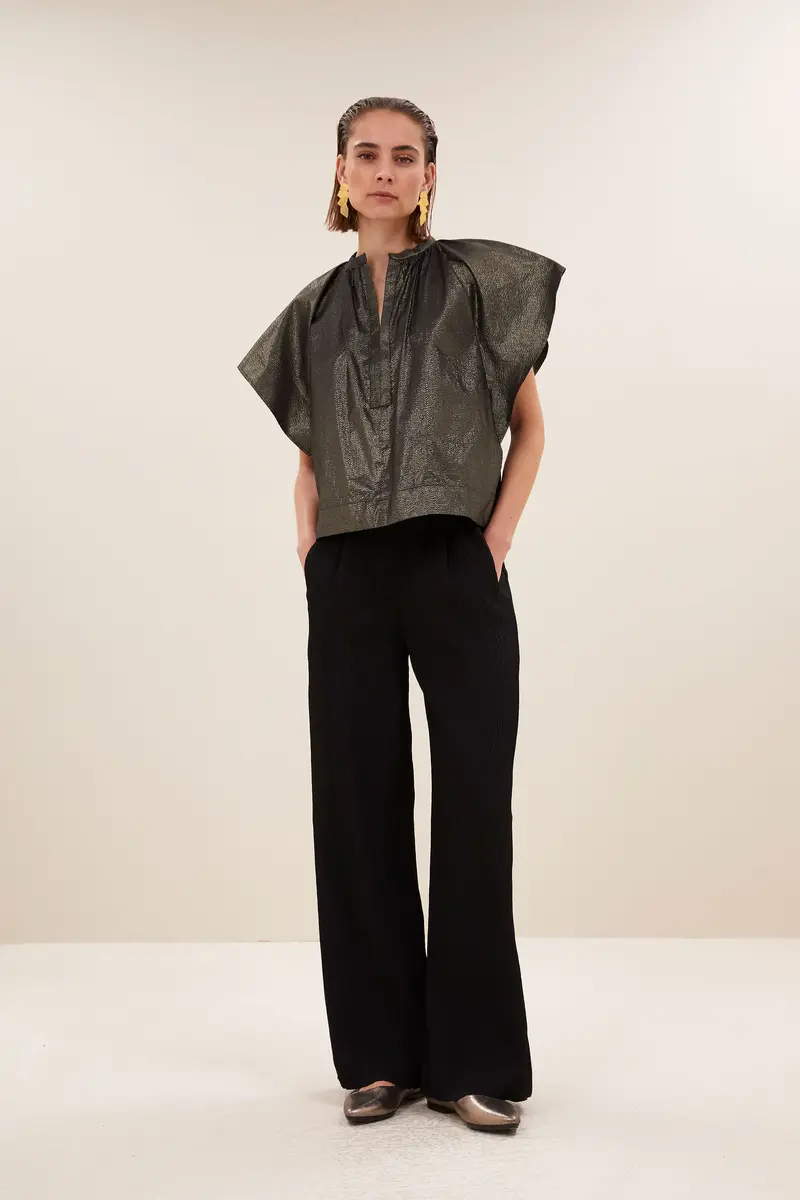 By-Bar vina metallic blouse gold