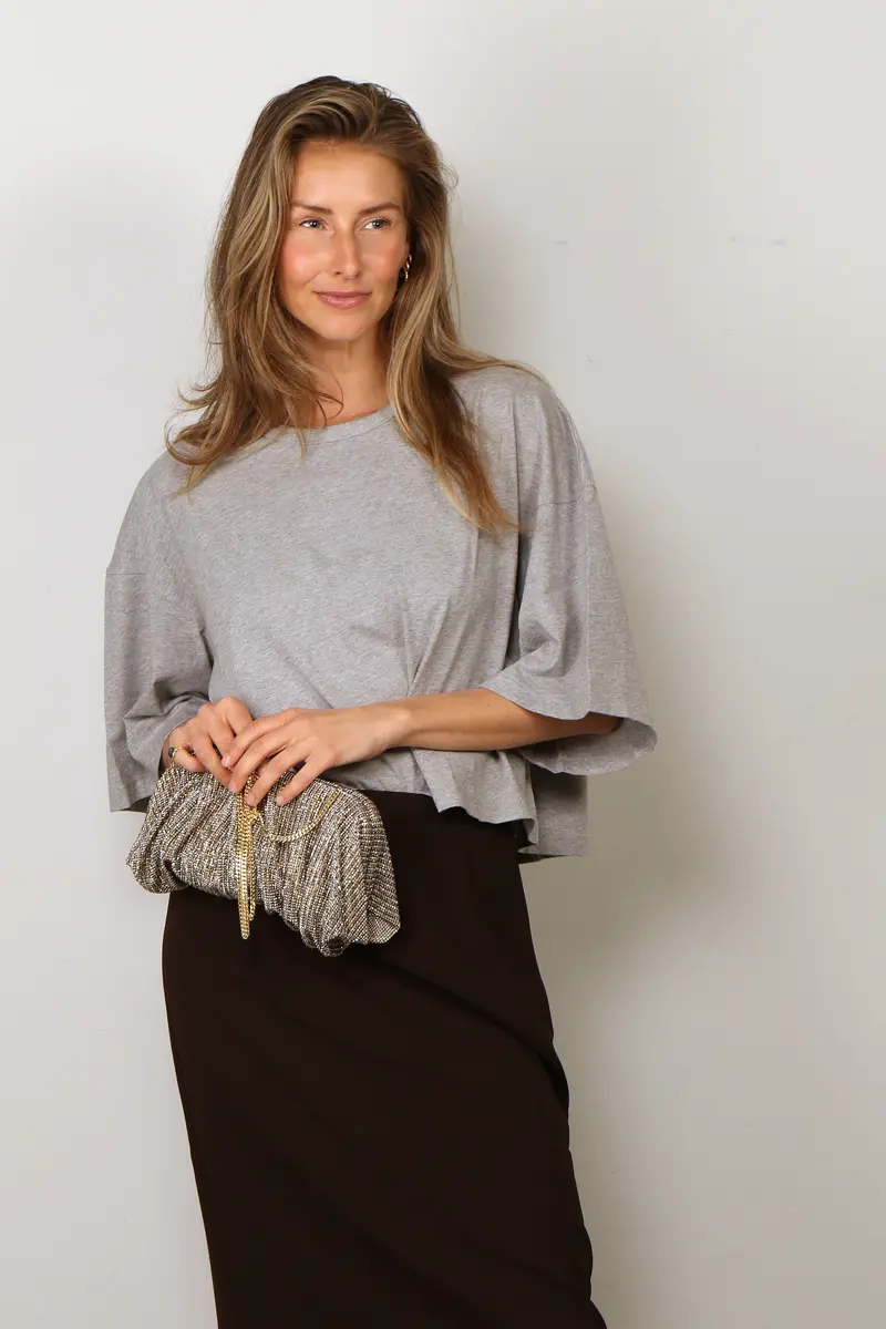 BYLOTTE Studios - T-Shirt - Olsen Tee - Grey Melange