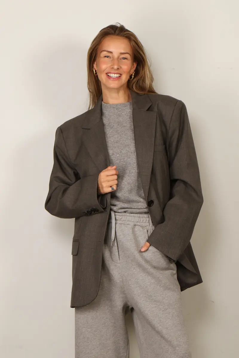 BYLOTTE Studios - Tailored Blazer - Kate Blazer - Grey Melange