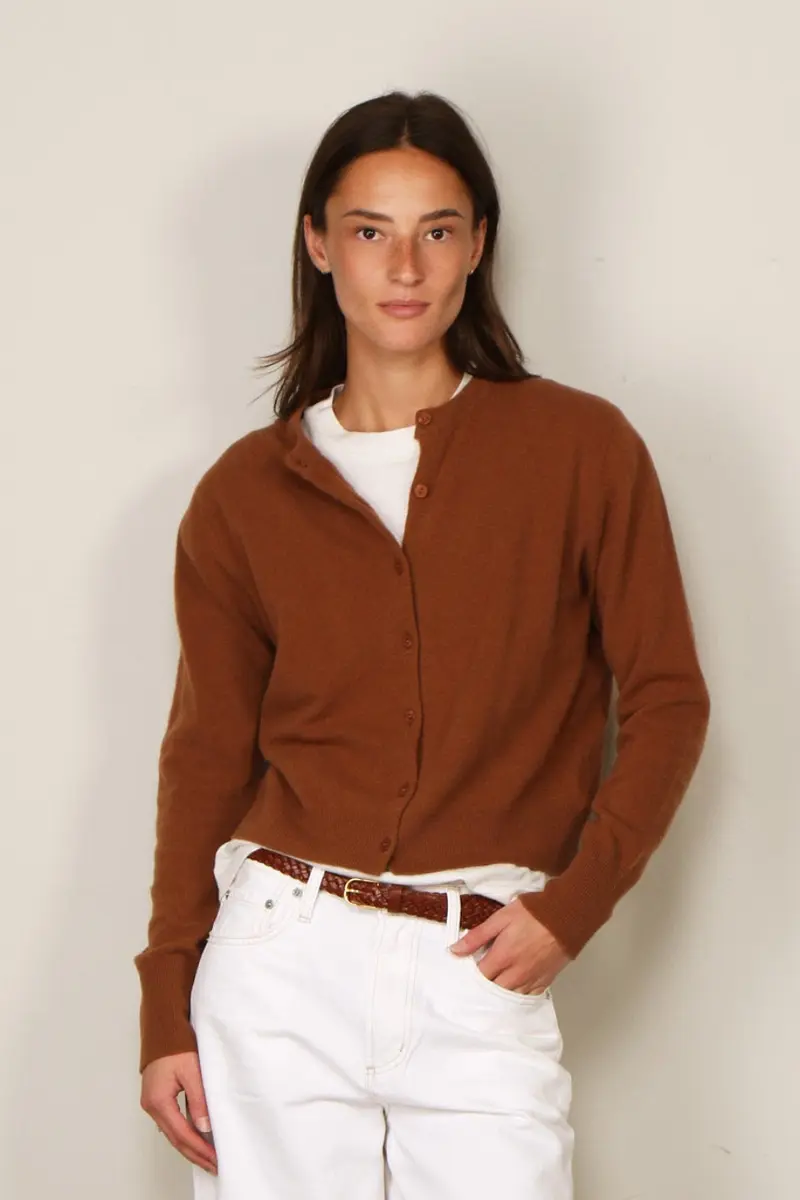 BYLOTTE Studios - Vest - June Cardigan - Tabacco