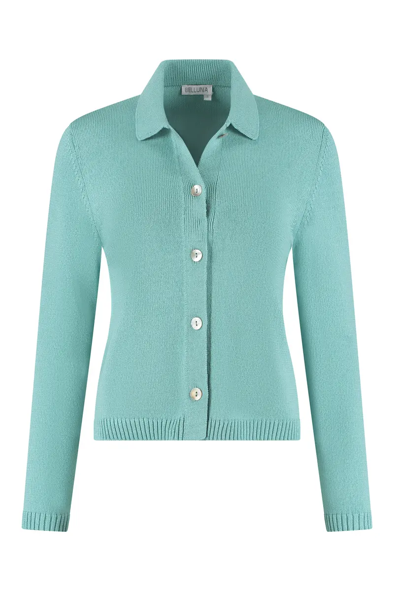 Calim vestje kraag green