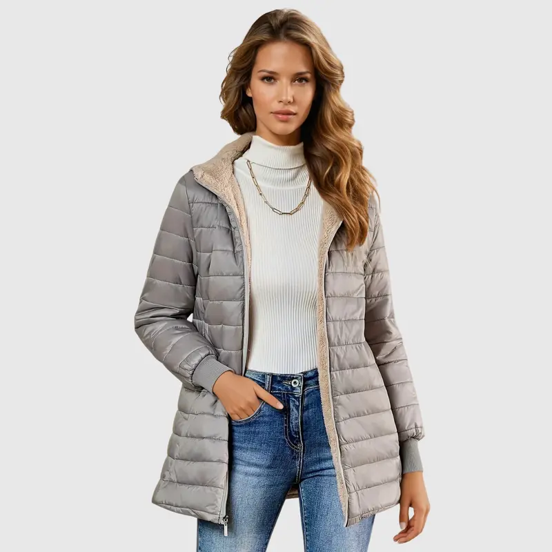 Camélia™ | Winter Coat Lined with Sherpa