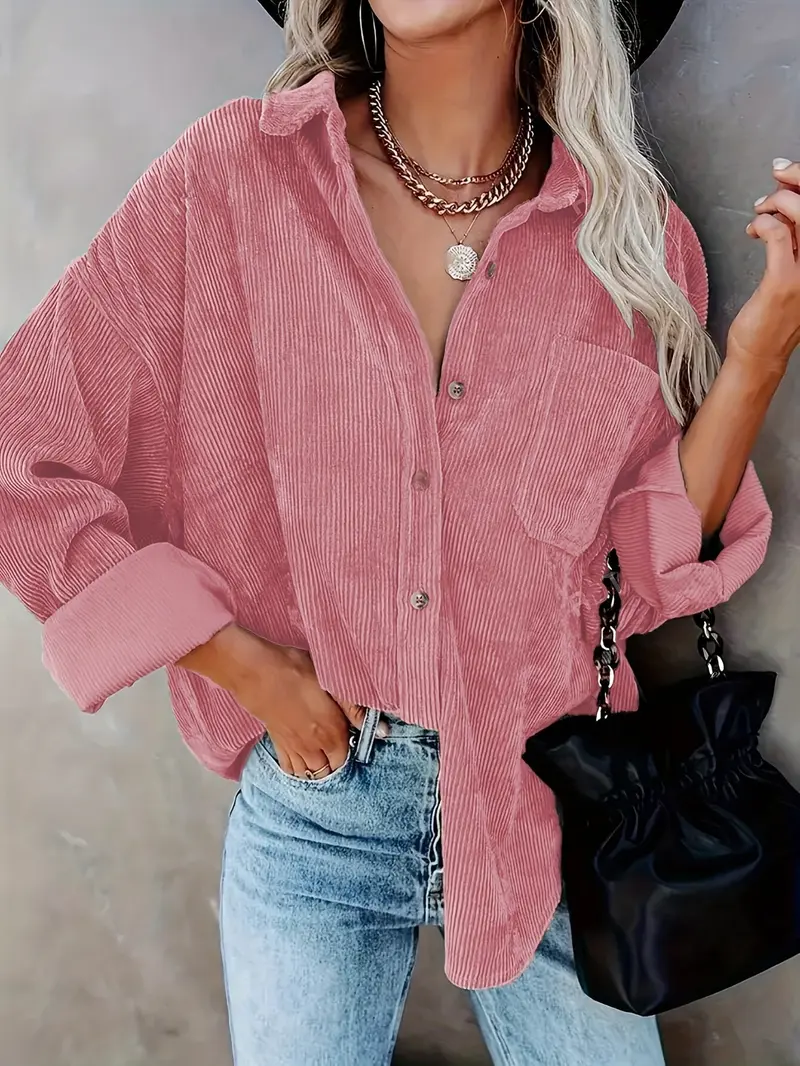 Camicia Corduroy Abbottonata