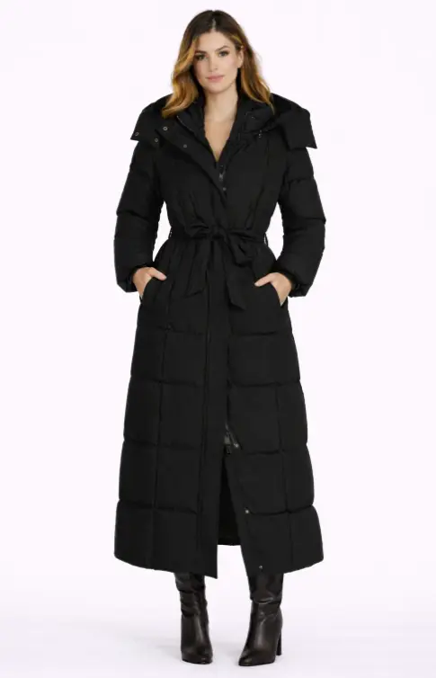 Camille™ | Long Belted Puffer Coat