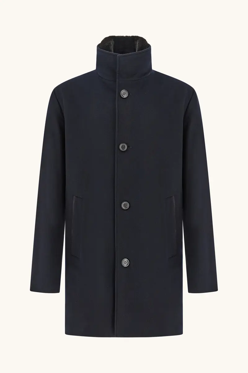 Carcoat in Loro Piana Green Storm Jacket 15312418 - Donkerblauw