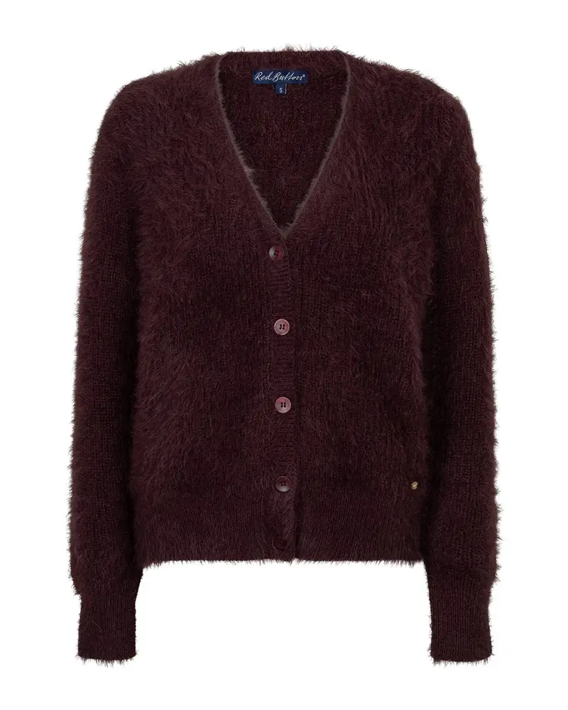 Cardigan Fuzzy Burgundy