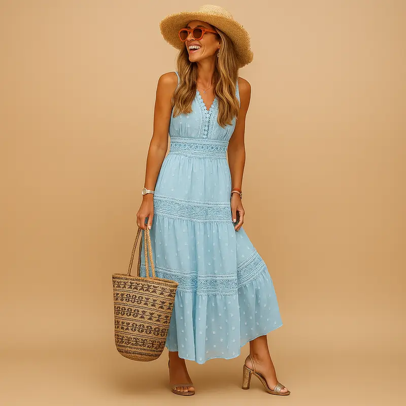 Carlena | Boho letnia sukienka damska w stylu Ibiza | Izabela