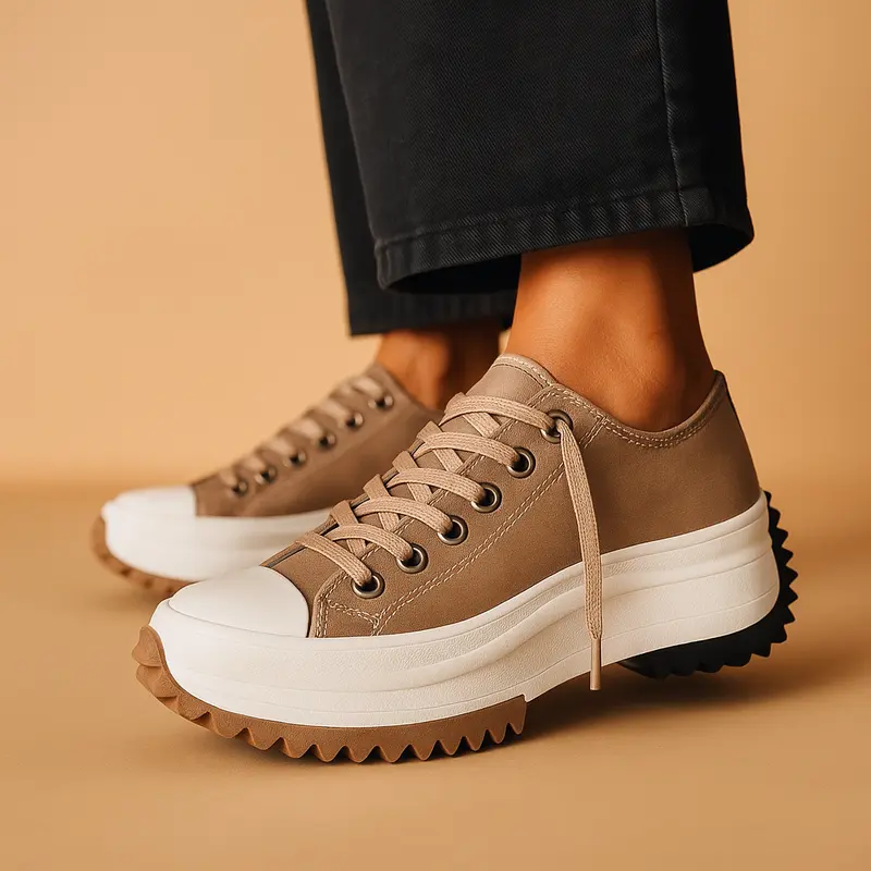 Carlena | Damskie sneakersy na platformie z masywną podeszwą | Karolina