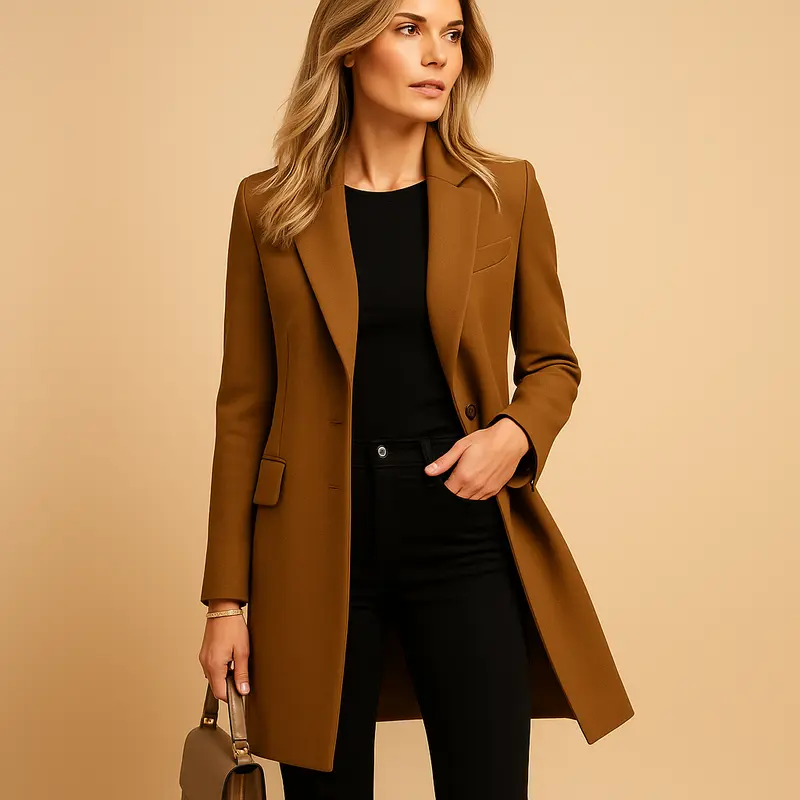 Carlena | Dwurzędowy trencz damski o eleganckim kroju | Maja
