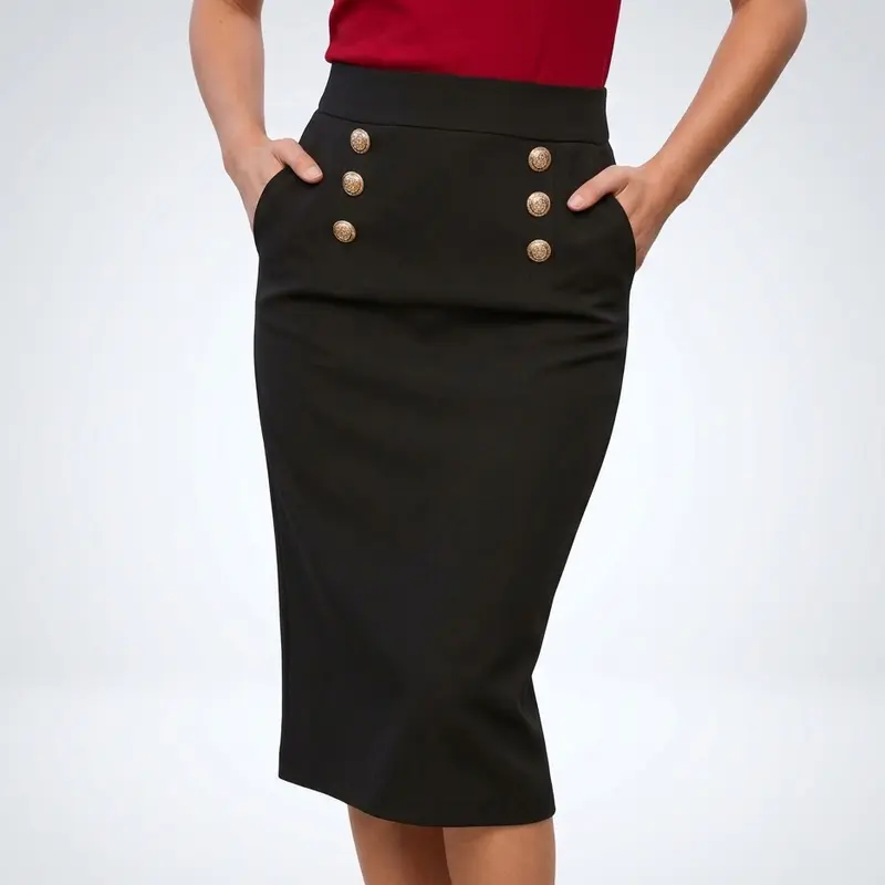 Carlena | Elegancka Spódnica Ołówkowa Midi