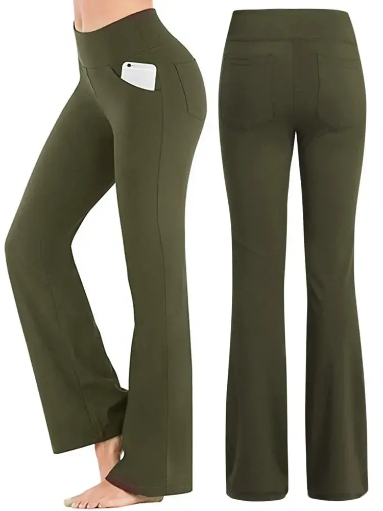 Carlena | Eleganckie spodnie damskie bootcut o dopasowanym kroju