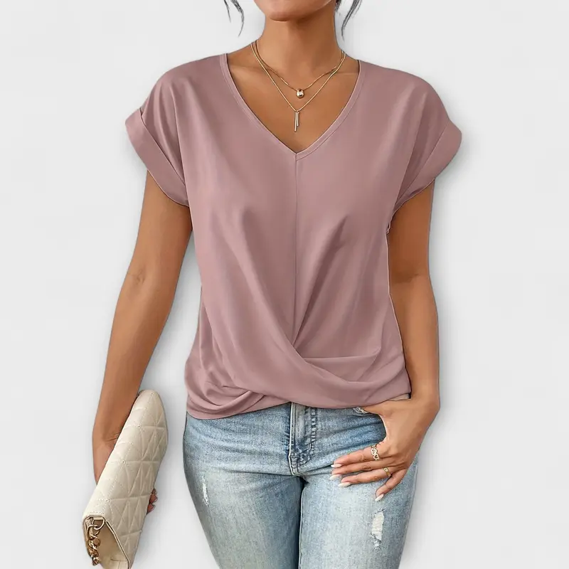 Carlinda™ | Elegant V-neck Top