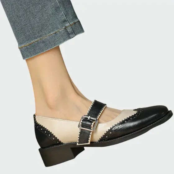 Cathleen | Damskie wygodne skórzane buty Mary Jane