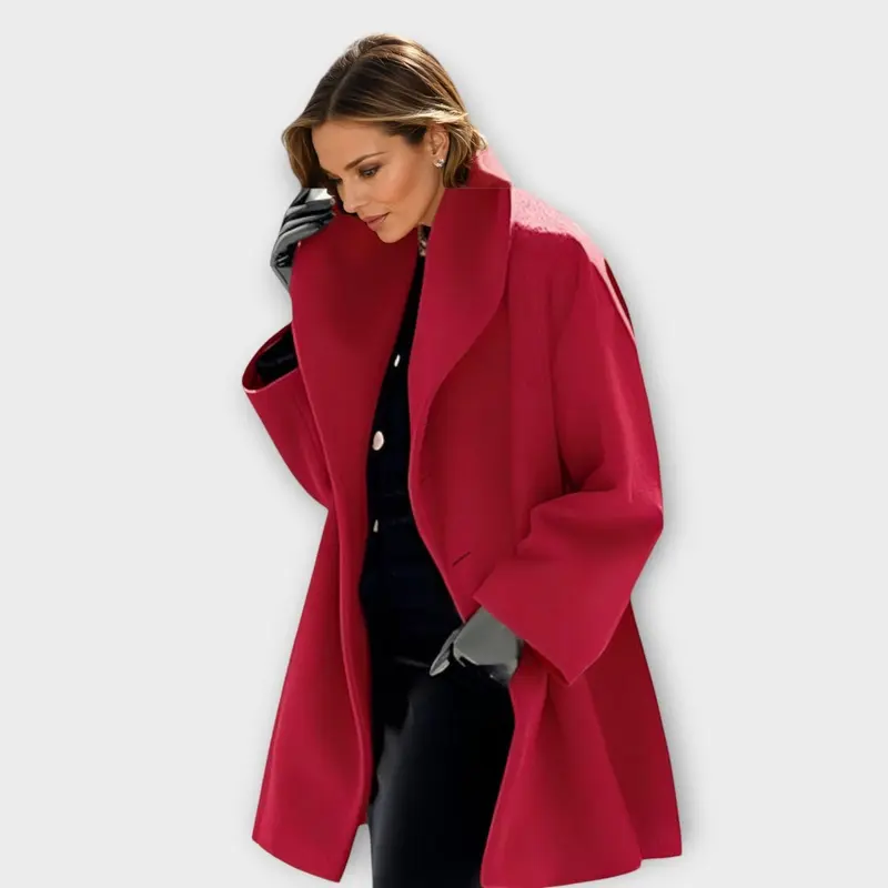 Céleste™ | Luxury Windbreaker Coat in Wool