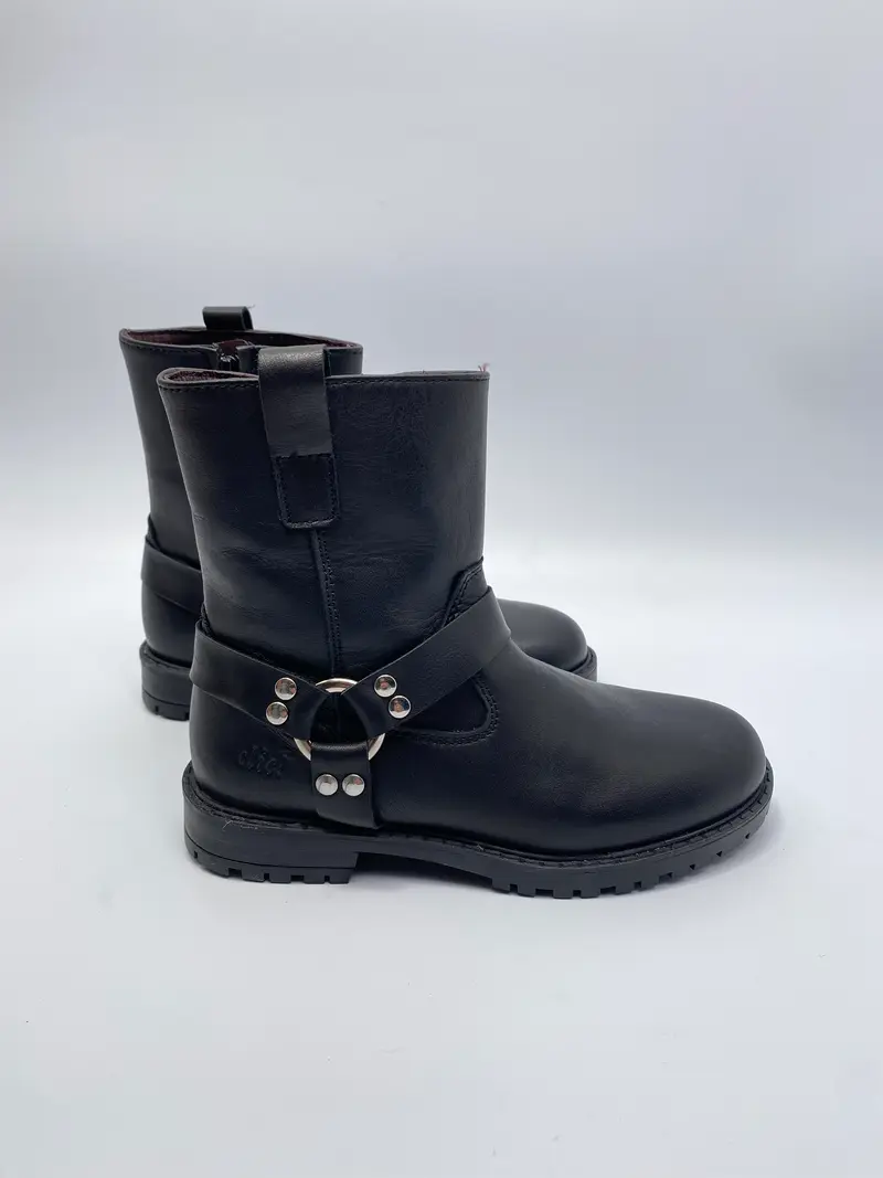 Clic! Anchor taty laarsjes zwart gesp