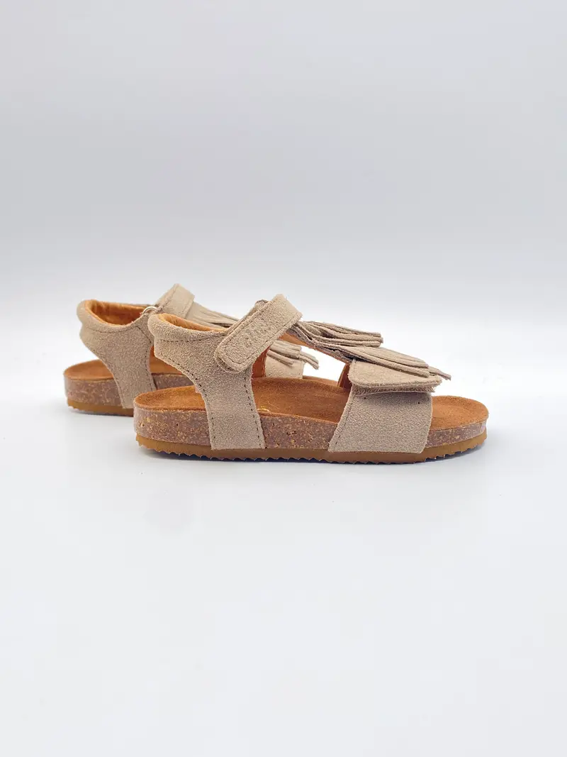 Clic! CL-TIPI sandaal franje voley stone taupe