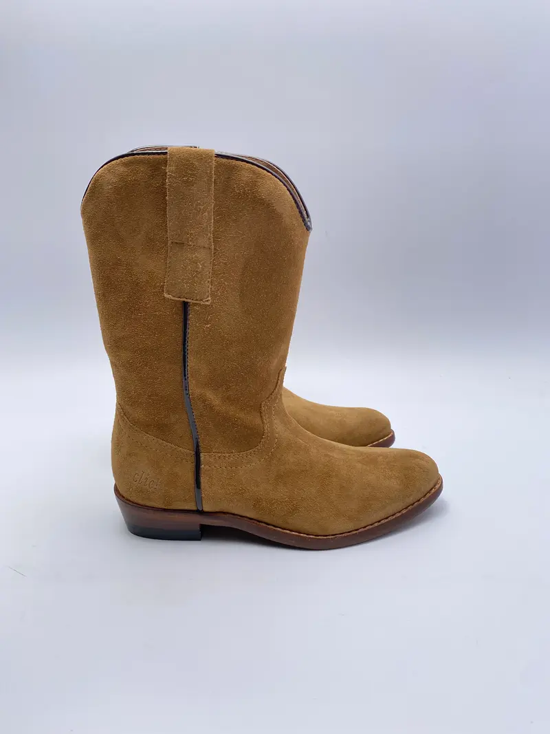 Clic! Marron Country cowboy boots beige