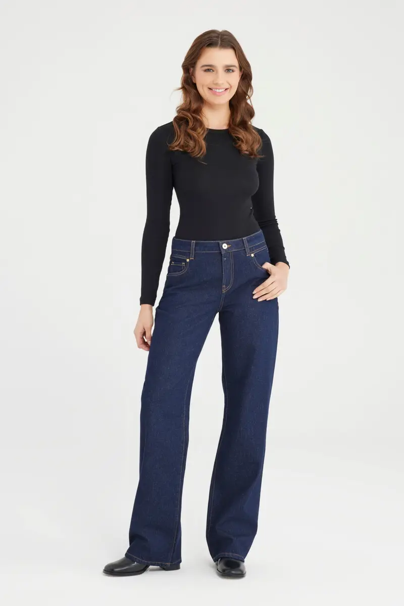 COJ jeans raw donkerblauw model Elodie lengte 30
