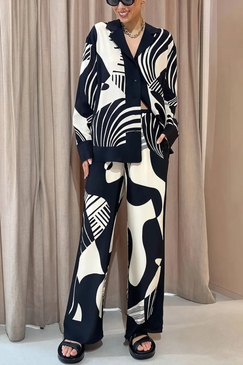 Completo Pantalone Palazzo Artistico