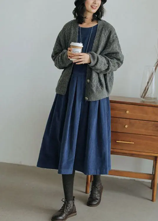 Corduroy Herbst/Winter Kleid - Emilia