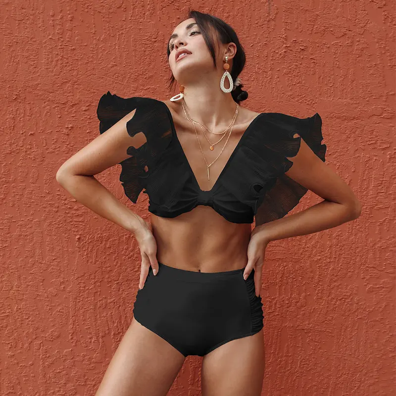Costume da bagno chic con dettagli arricciati