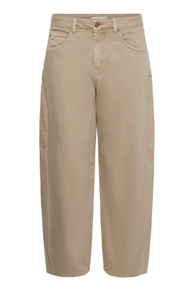 Cream barrel Jeans