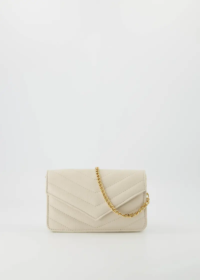 Crossbody tas beige