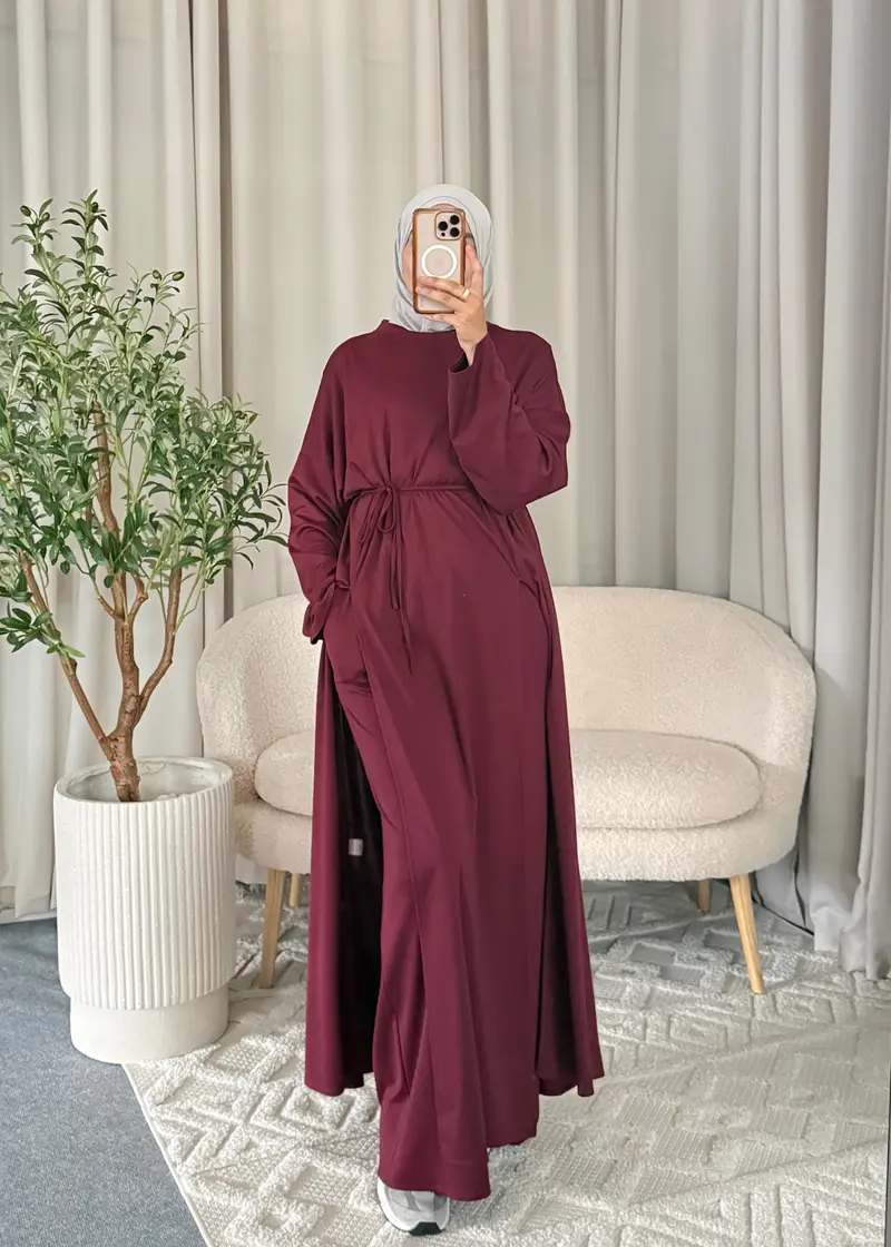 DALIA LONGLINE SET BURGUNDY