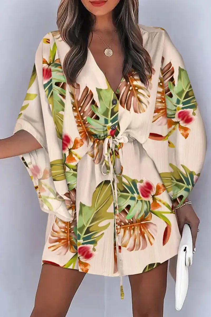 Damen Jumpsuit Mit Boho Print Und Elastischer Taille