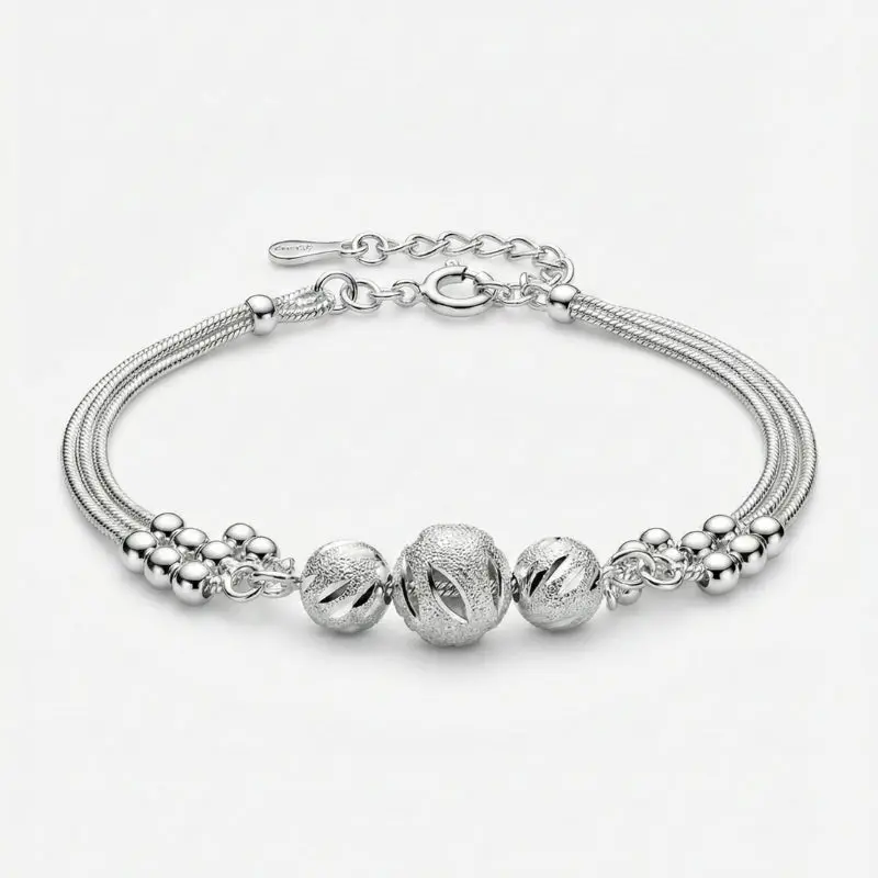 Damen Mehrreihiges Armband mit Zierkugeln | Shop Nory