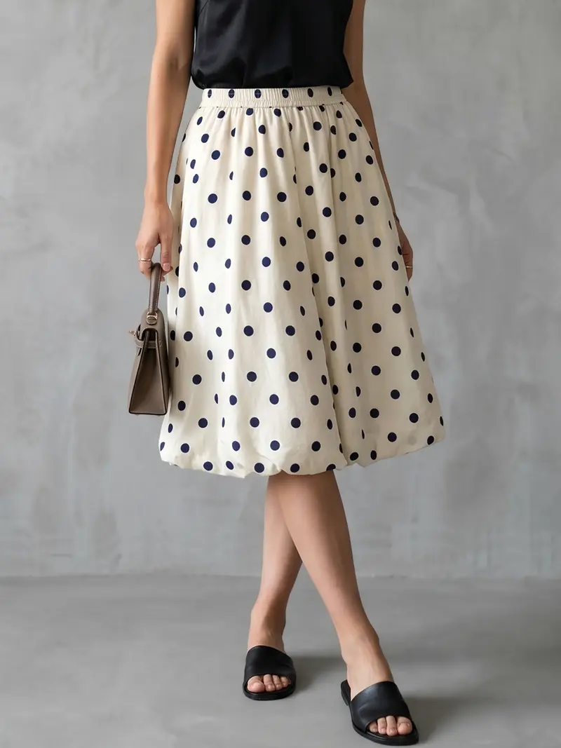 Damen Shorts Mit Polka Dots Und Hohem Bund