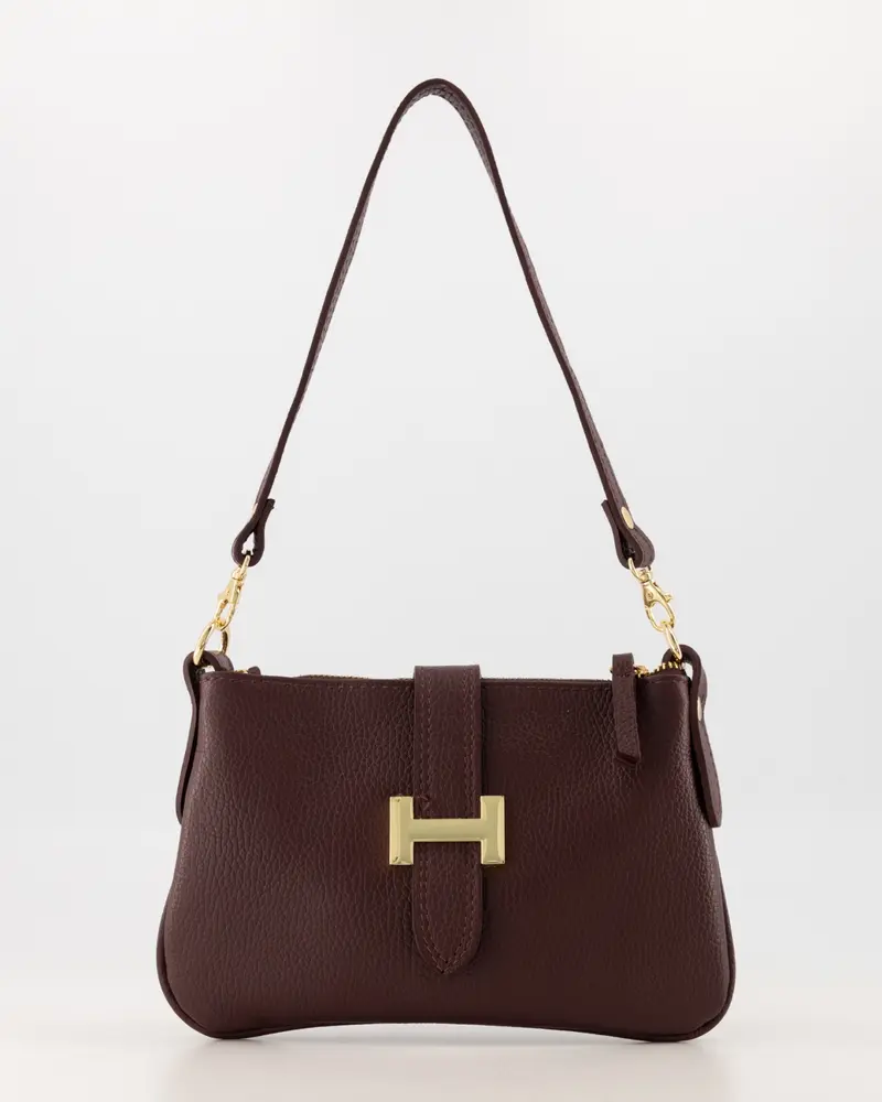 Dames tas Burnley leder - kleur bordeaux