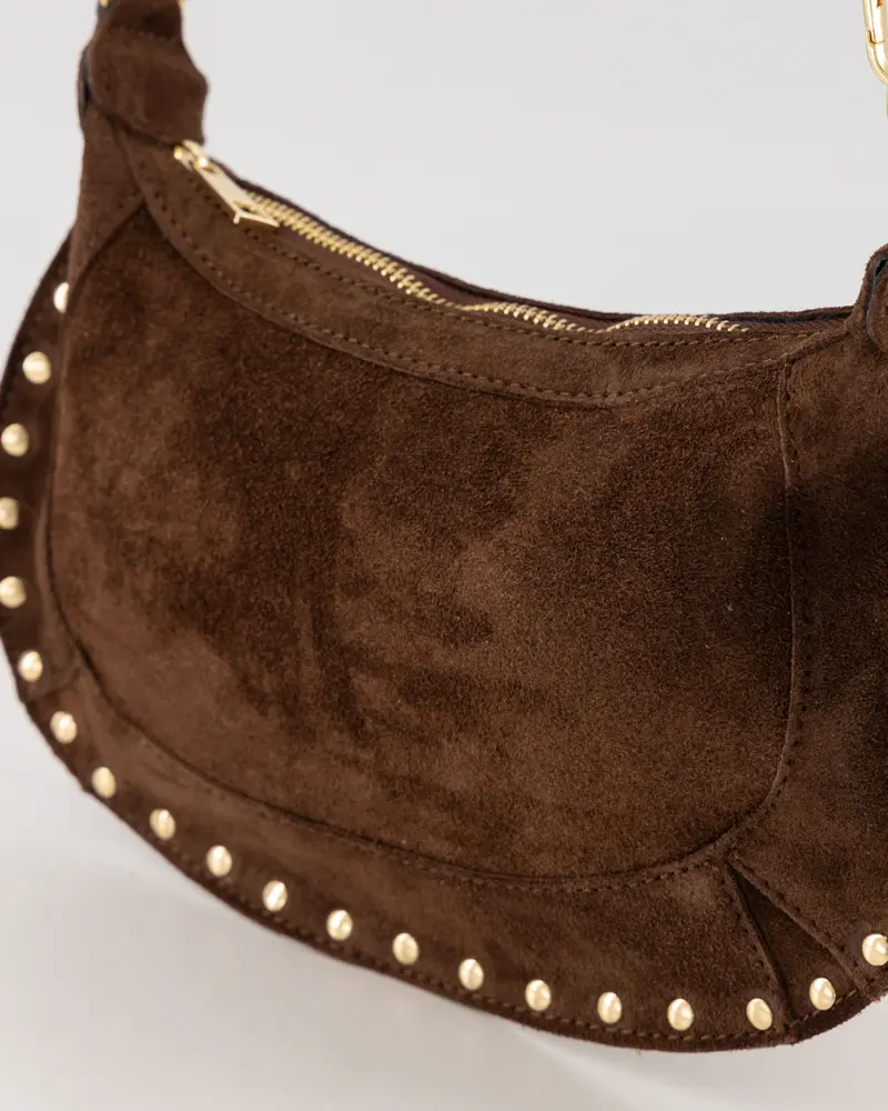 Dames tas Monica suede bruin