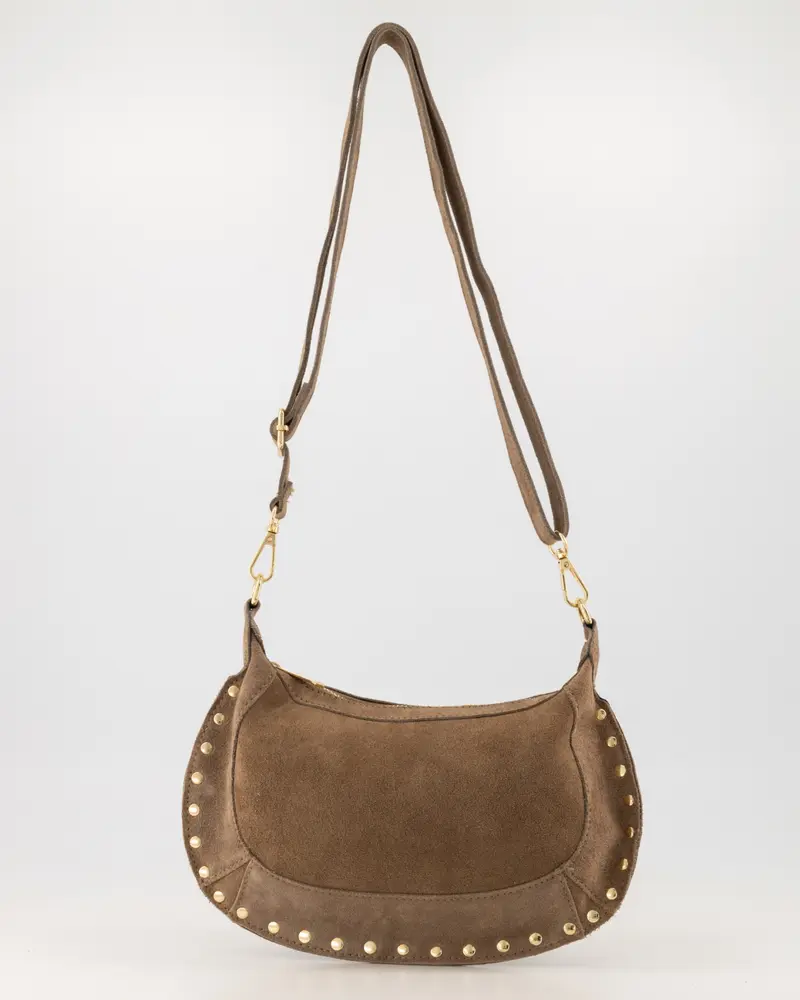 Dames tas Monica suede taupe