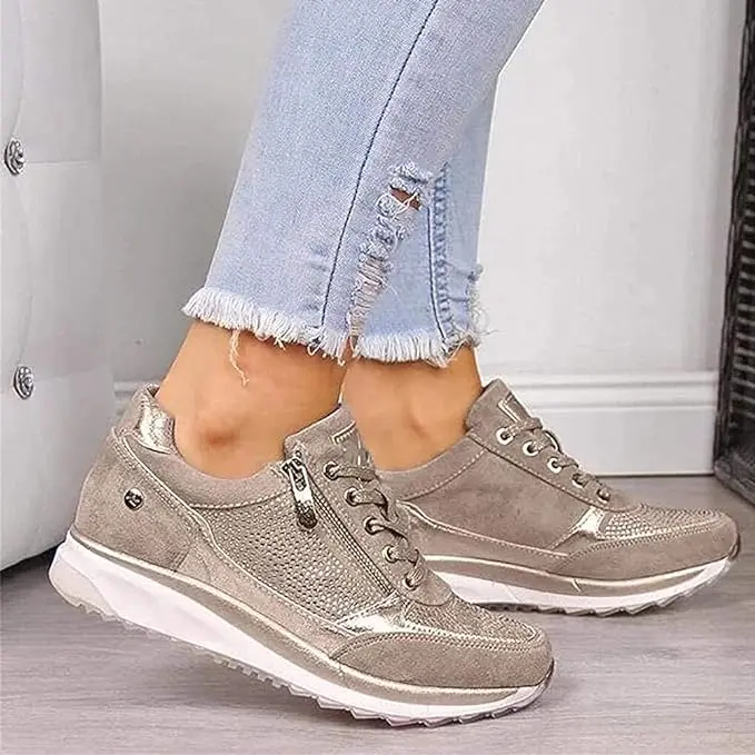 Darlene™ – Zip-Up Orthopedic Sneakers