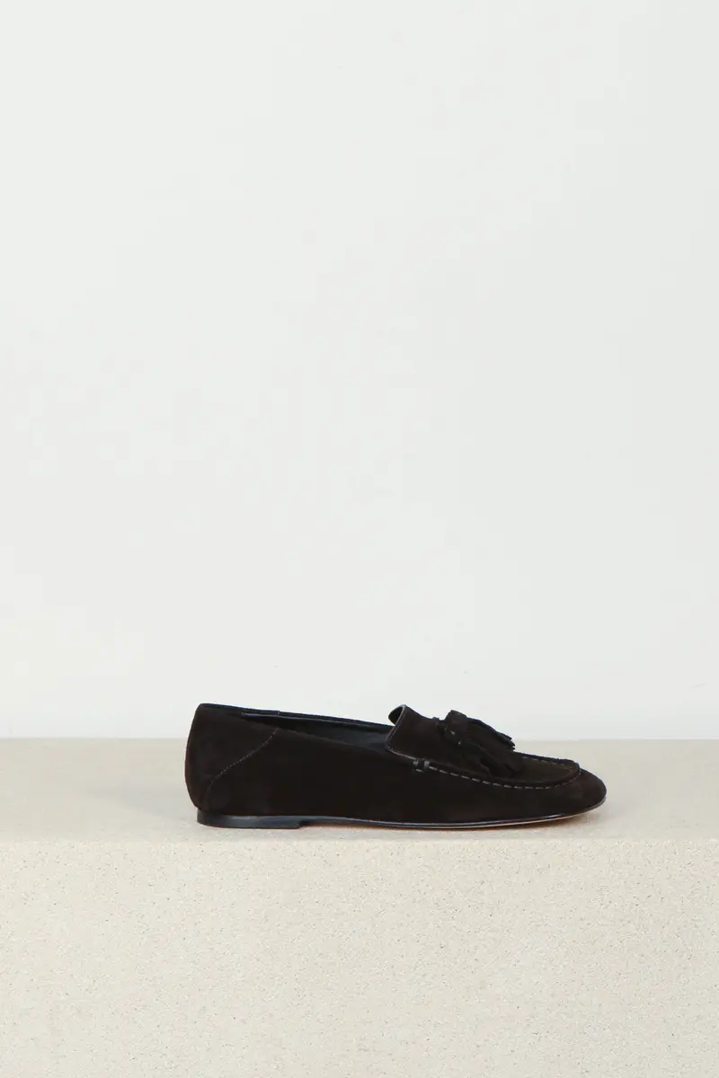Dear Frances - Loafers - Drew Tassel - Brown Suede