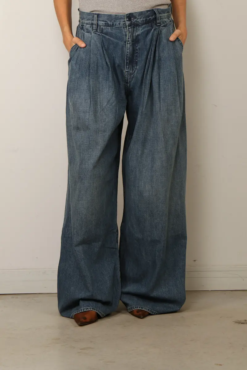 Denimist - Jeans - Ainsley Triple Pleat Jean - Shane Indigo