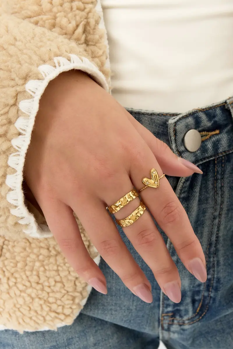Diamant hart ring