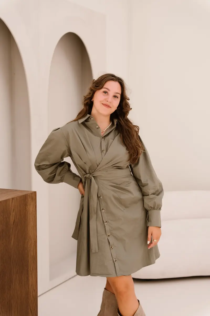 Dirkje dress green