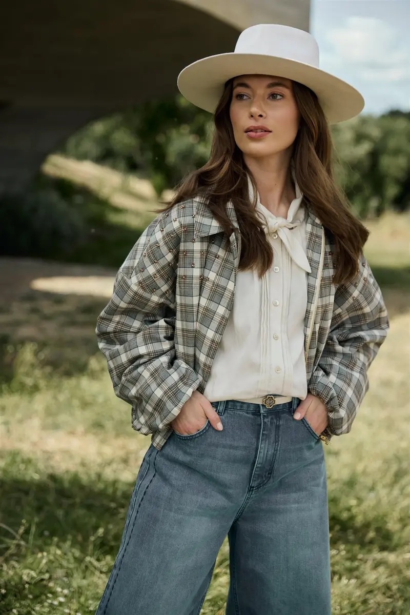 Dominique Jacket Check
