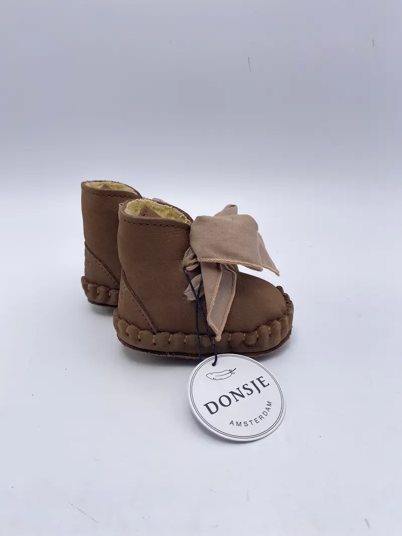 Donsje Amsterdam pina organza lining hazelnut + mocha cotton